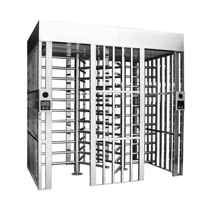 ποιότητας  One Full Height Fingerprint Security Entry Gate Turnstile Double Door Security Pedestrian Gate εργοστάσιο