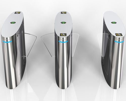 ποιότητας  Modern Automatic Flap Access Control Turnstiles RFID Sensor Wing Barrier Gate For Subway Station Indoor/Outdoor Pedestrian Turnstile Gate εργοστάσιο