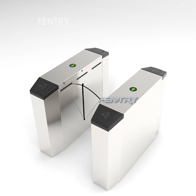 Stainless Steel 304 Access Control Systems Security Flap Turnstile Optical Barrier