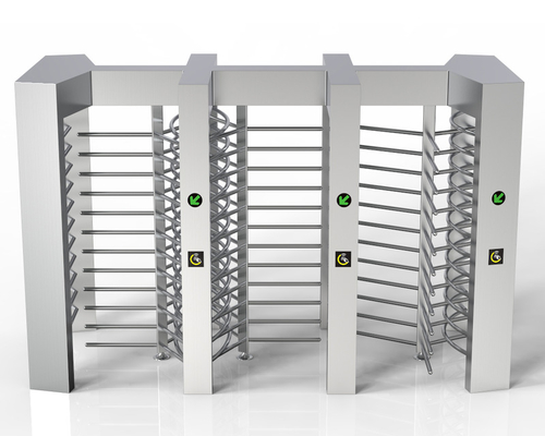 Face Recognition High Security RFID Full Height Turnstile Barrier Indoor/Outdoor Automatic Fingerprint Access Control For Gyms