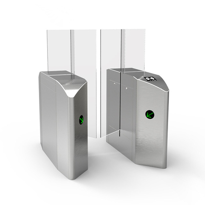Airport Half Height Glass Sliding Speed ​​Gates Turnstile With Card Reader Access Control